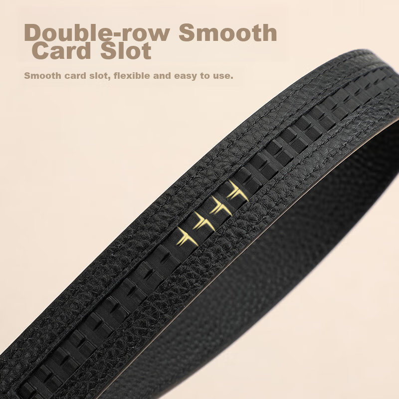 Crocodile Leather Women's Belt with Automatic Buckle, Fashionable Casual Versati...