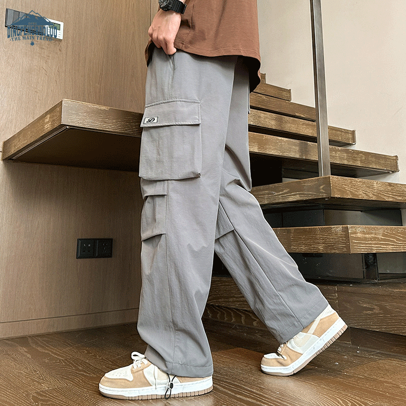 Dingfengbaoluo Japanese-Style Workwear Casual Pants for Men, Spring And Summer T...