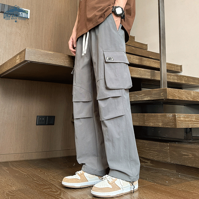 Dingfengbaoluo Japanese-Style Workwear Casual Pants for Men, Spring And Summer T...