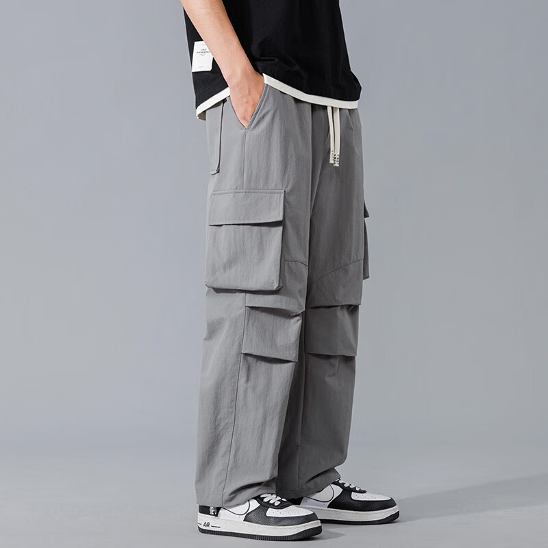 Dingfengbaoluo Japanese-Style Workwear Casual Pants for Men, Spring And Summer T...