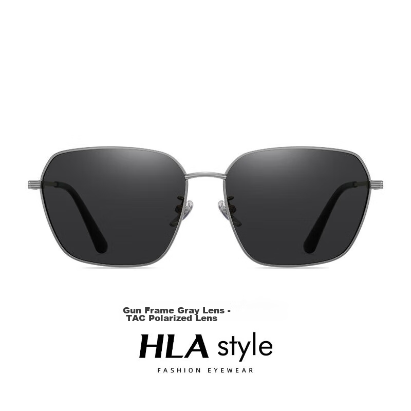 HLA Polarized Sunglasses, Square Frame Glasses for Men, Driving Sun Protection S...