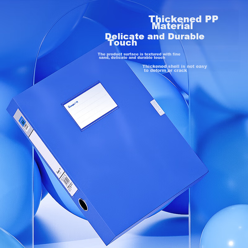 GuangBo 10-Pack 55mm Velcro A4 Premium Thick File Box, Document Box, Storage Box...