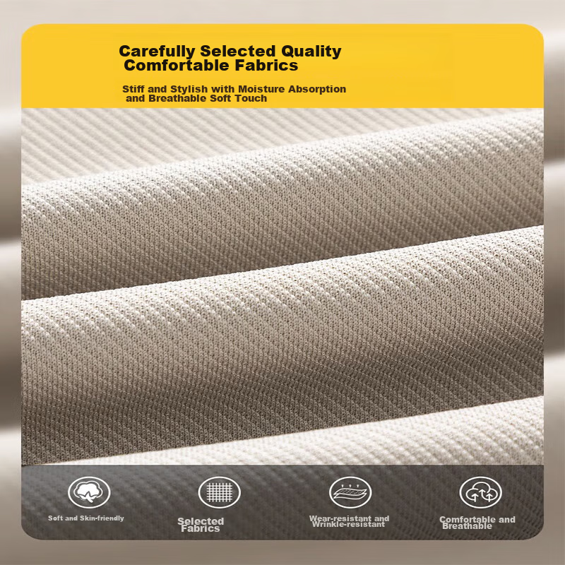 Dingfengbaoluo Men's Pants, Straight-Leg Casual Trousers with Drape, Loose-Fitti...