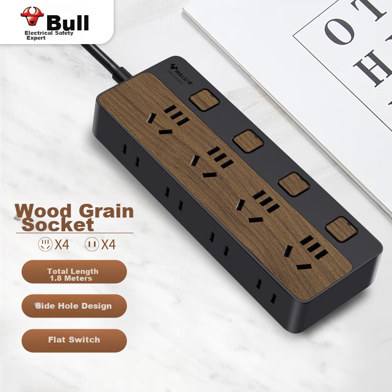 BULL New National Standard Power Strip/Extension Cord/Power Bar/Power Strip/Powe...
