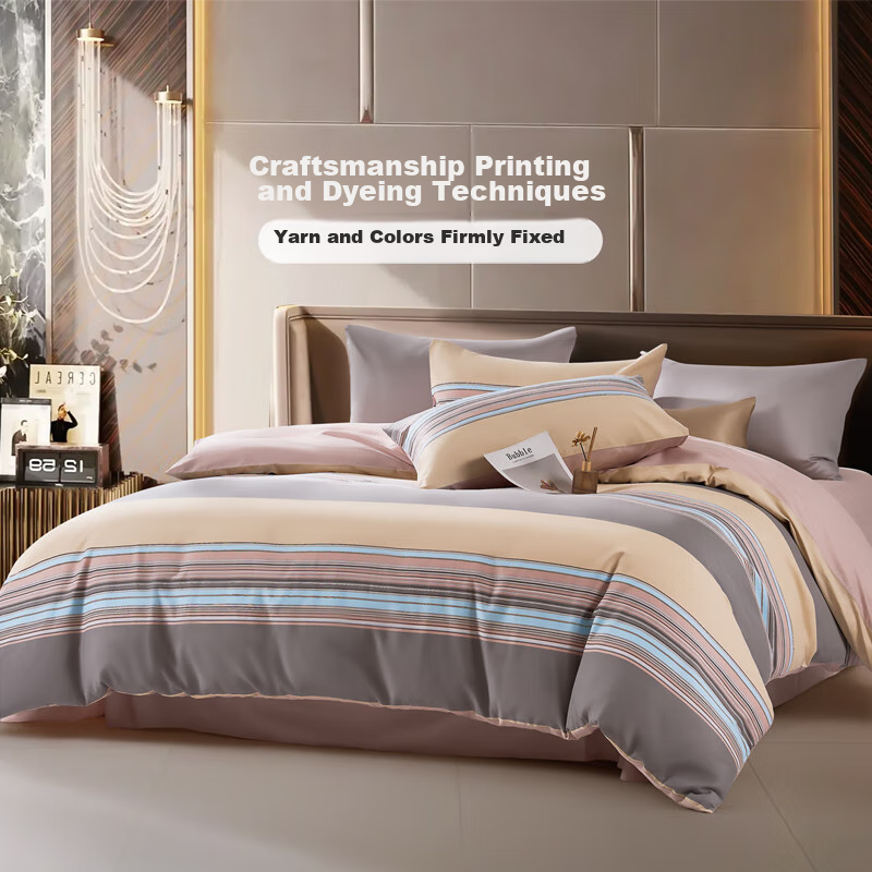 FUANNA Bedding Set, 100% Pure Cotton, Includes Bed Sheet And Duvet Cover, for Si...