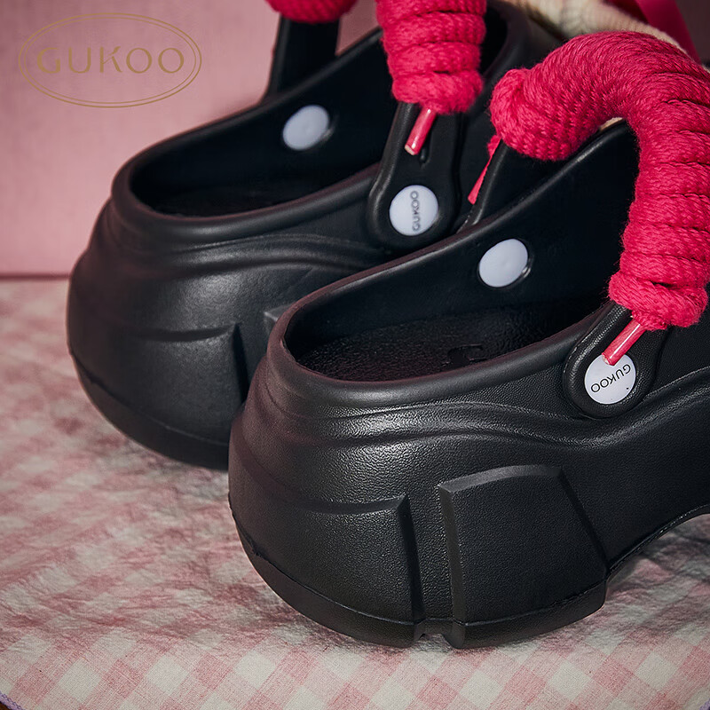 Gukoo Disney Women's Summer Sandals with Straps and Holes Fashionable Thick-sole...