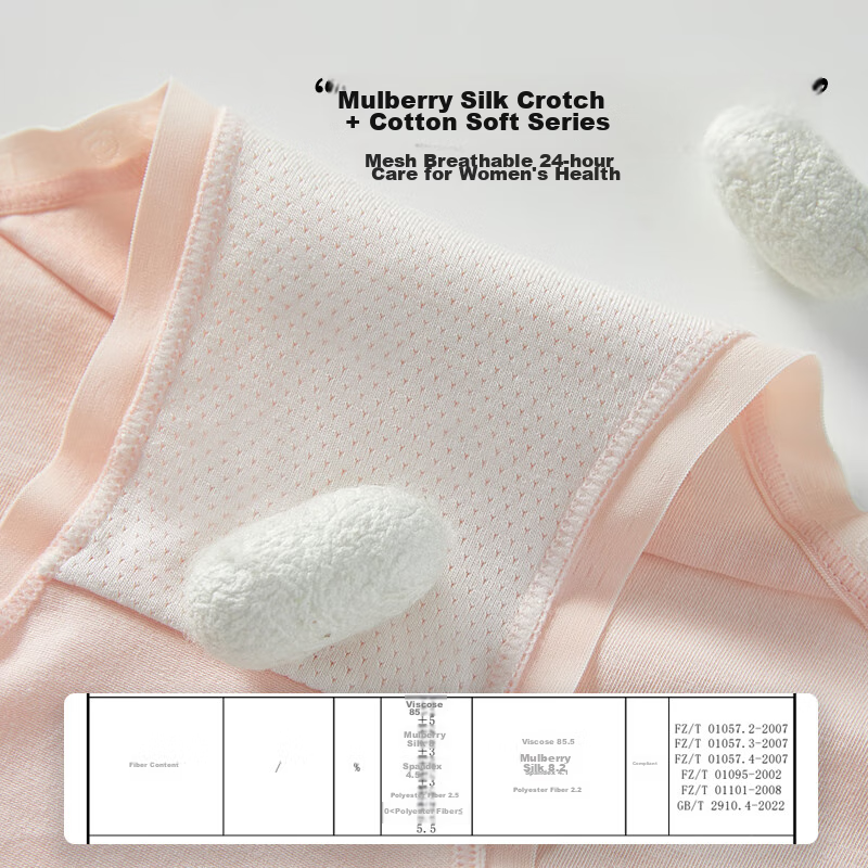 Dushiliren Women's Underwear, Cotton with Silk Gusset, Comfortable Mid-Rise, Bre...