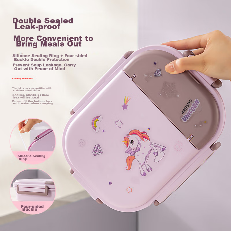 Guangyi 316 Stainless Steel Lunch Box for Elementary School Students, Office Wor...