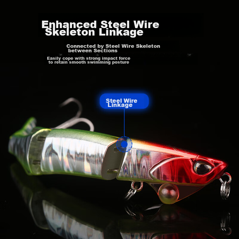 Anime-Style Lure, Multi-Section Fish Bait, Bionic Bait, Freshwater And Saltwater...