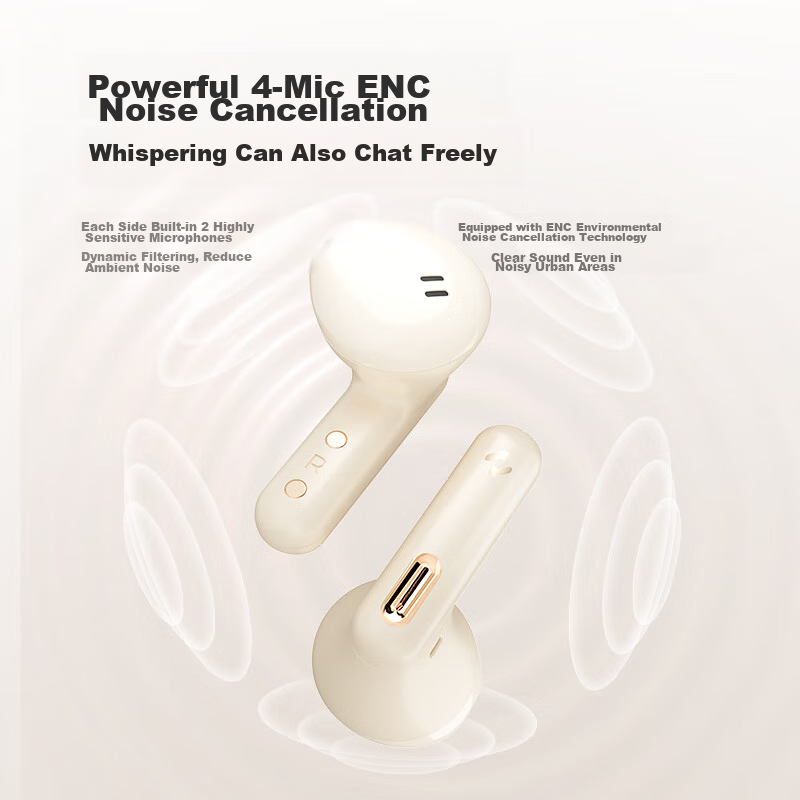 HAVIT True Wireless Semi In-Ear Bluetooth Headphones for Music, Gaming, Sports,...