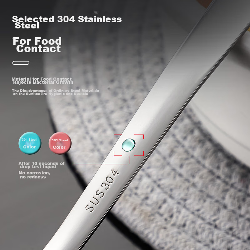 Guangyi 304 Stainless Steel Hot Pot Ladle, Soup Ladle And Strainer, Two-Piece Se...