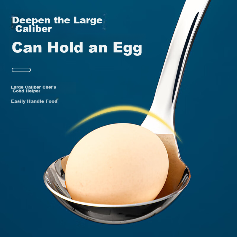 Guangyi 304 Stainless Steel Hot Pot Ladle, Soup Ladle And Strainer, Two-Piece Se...