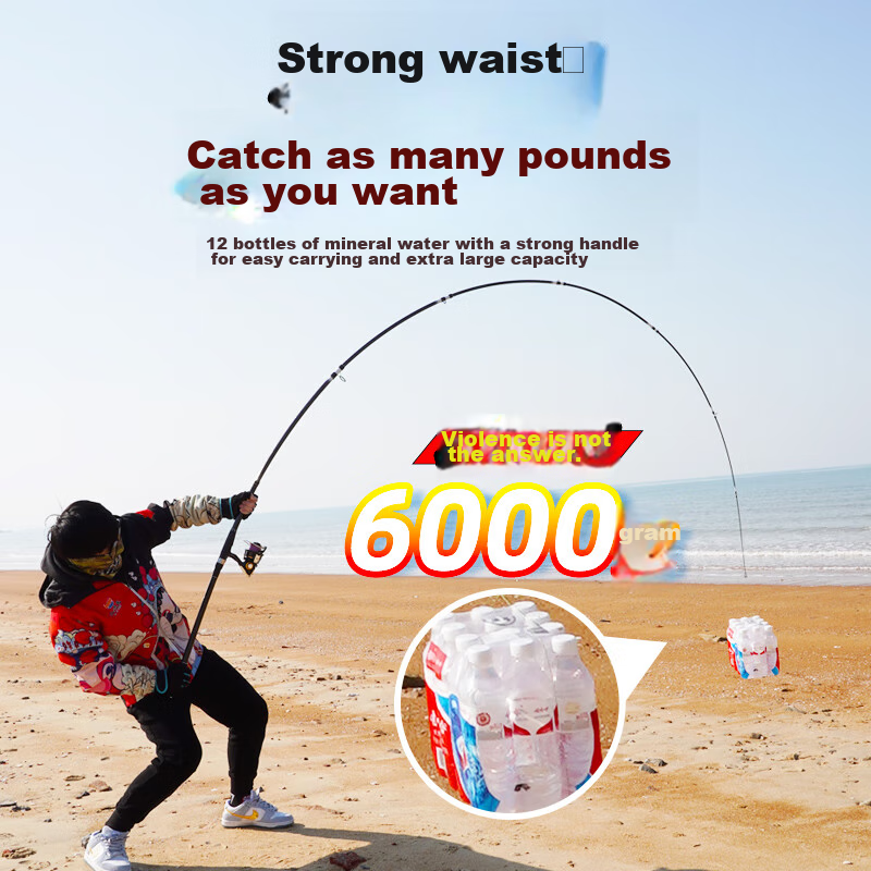 Anime-Style Fishing Rod Set, Long-Distance Casting Rod, High-Carbon Ultra-Light...
