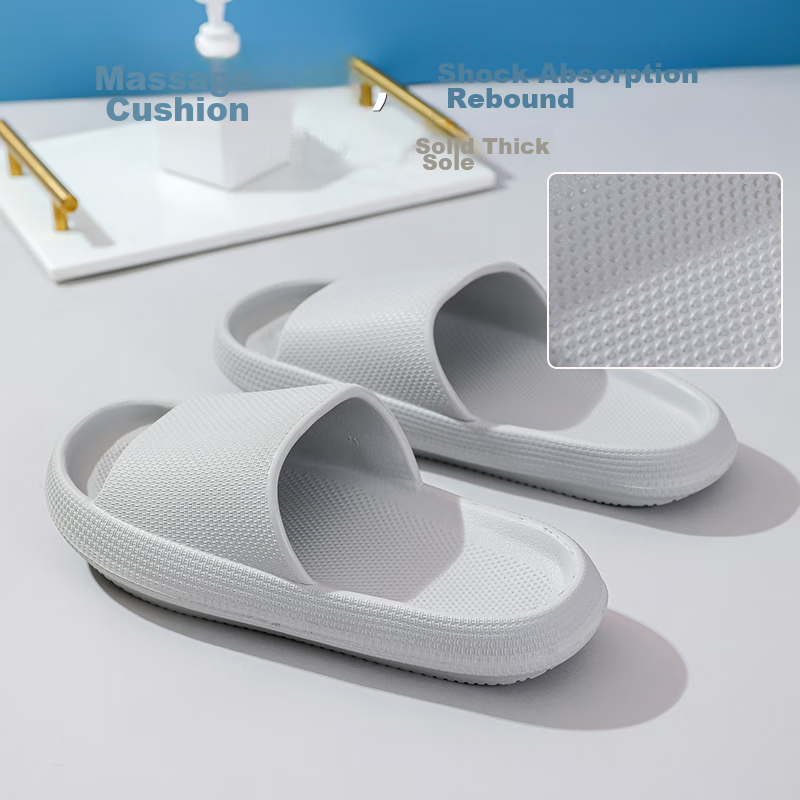 GUOLUOFEI 2024 New Thick-Soled Slippers Men's Couple Home Slippers Stepping on S...