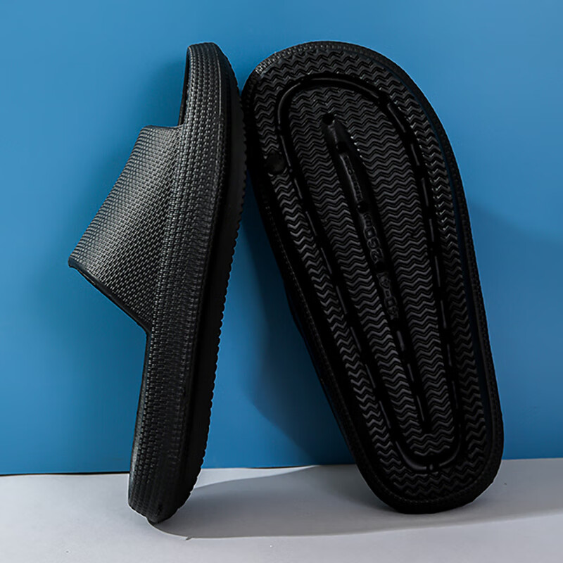 GUOLUOFEI 2024 New Thick-Soled Slippers Men's Couple Home Slippers Stepping on S...