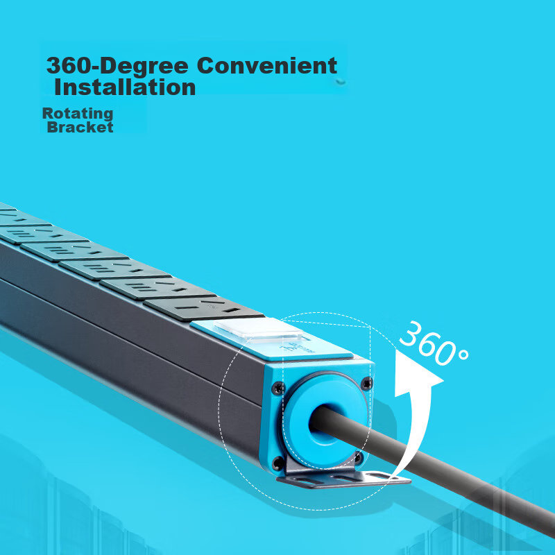 BULL 16A High-Power PDU Desktop Cabinet Socket/power Strip/extension Cord/8-Outl...