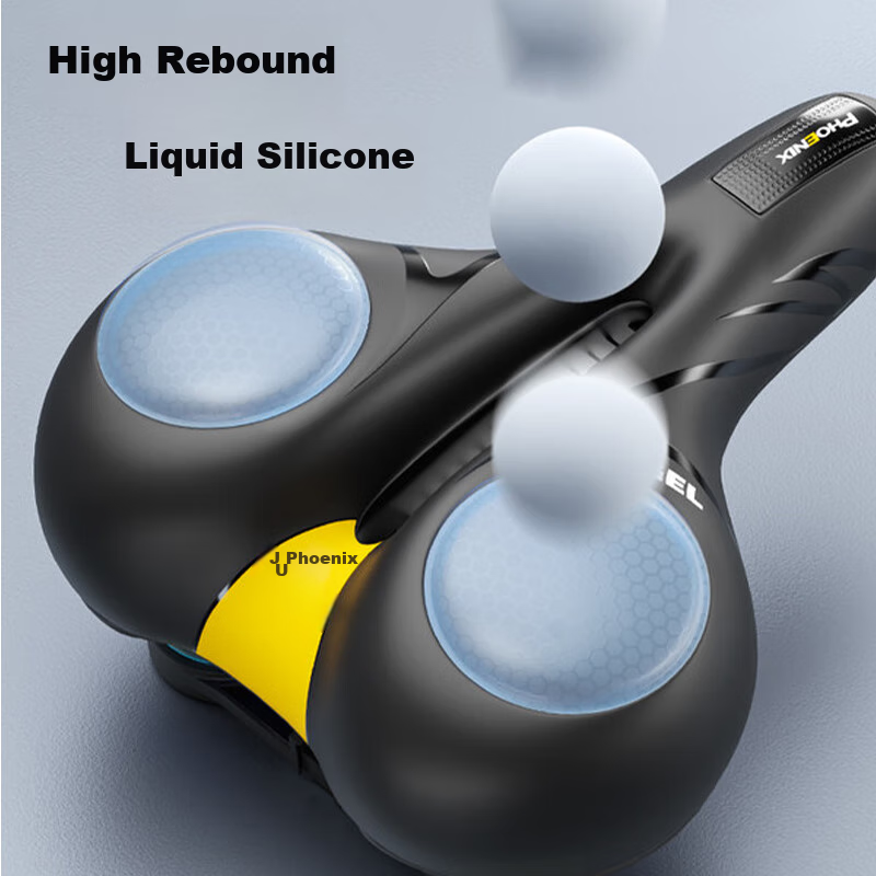 Phoenix Bicycle Seat, Silicone Saddle, Road And Mountain Bike Seat, Soft And Com...