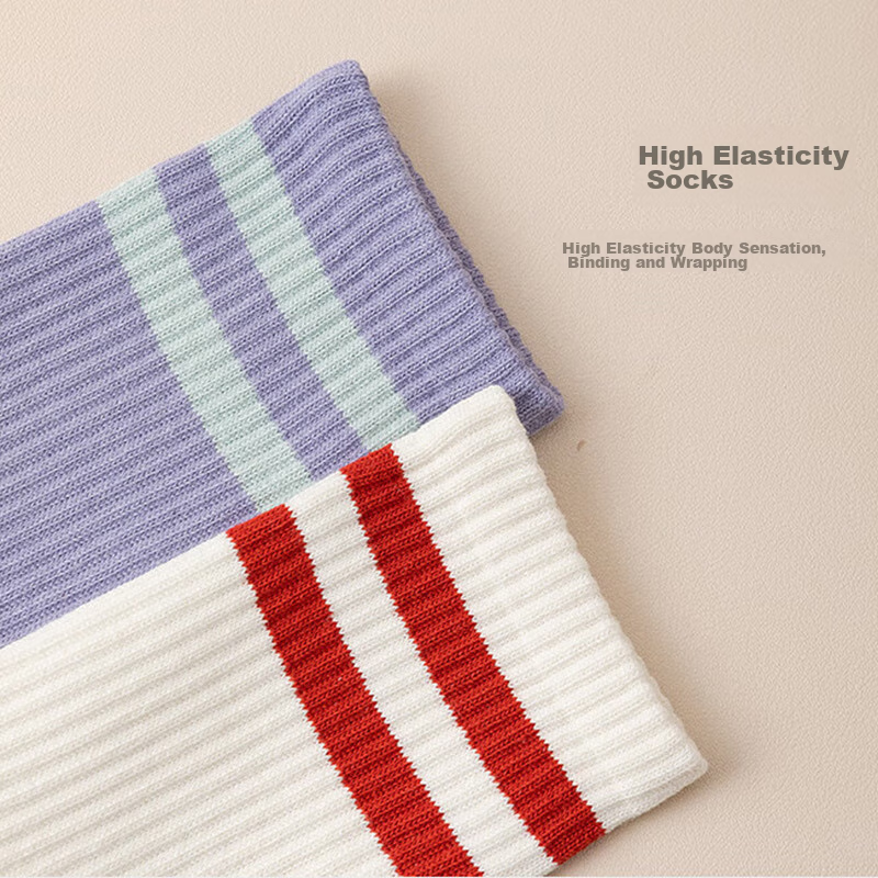 Duweike Professional Yoga Socks, Non-Slip, Women's Cotton Mid-Calf Socks, Pilate...