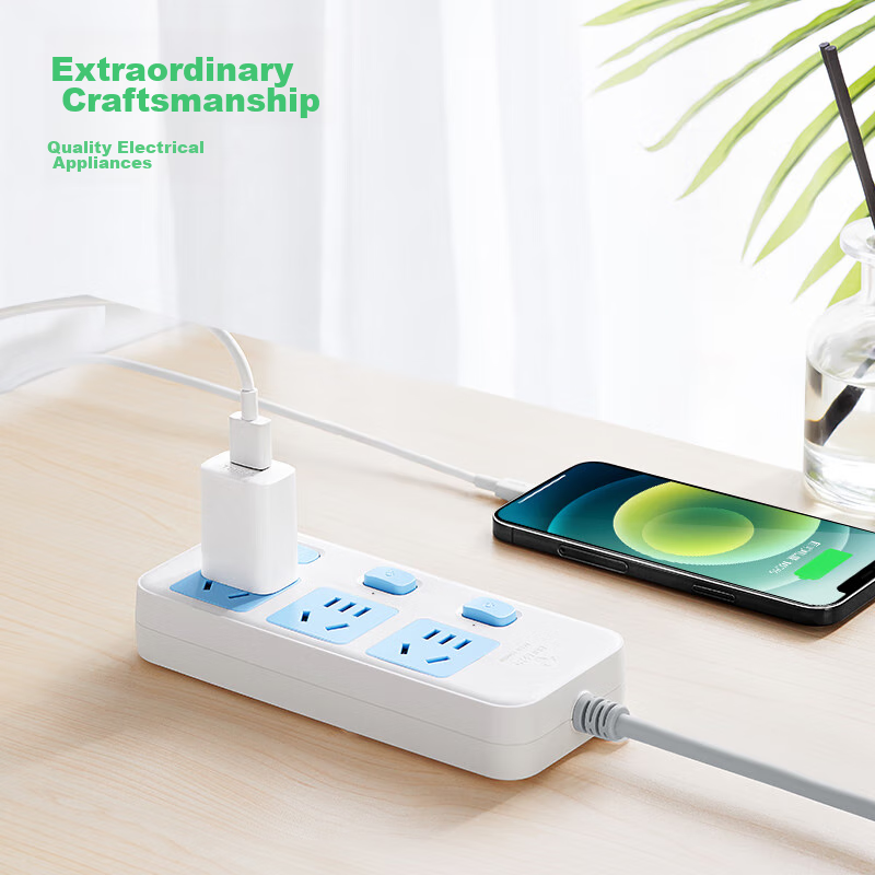 BULL GN-314 Power Strip/Extension Cord/Surge Protector, 3 Outlets with Individua...