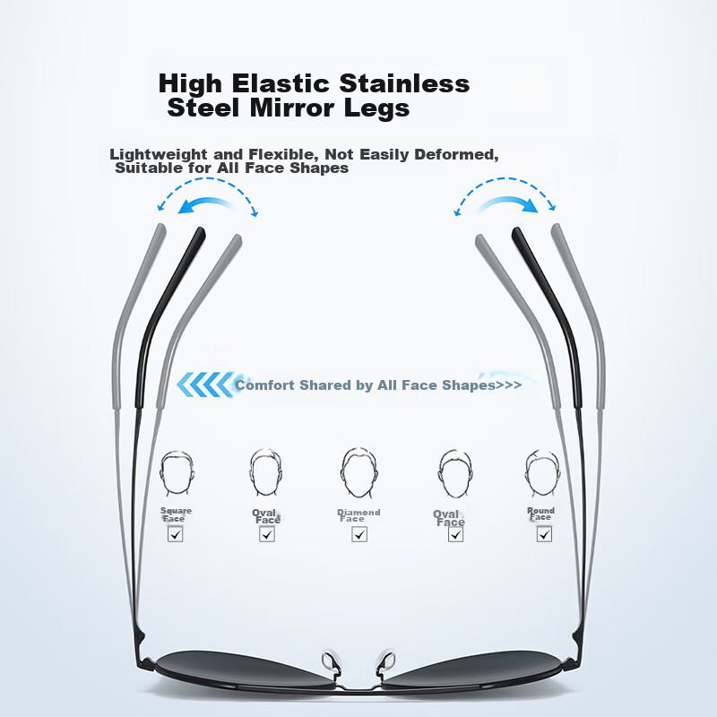 HLA Polarized Sunglasses, Stylish And Cool Driving Sunglasses for Men, Sun Prote...