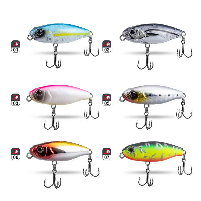 King Lure Bait, Surface System, Micro Fish, Figure-Eight Dog, Floating Long-Cast...