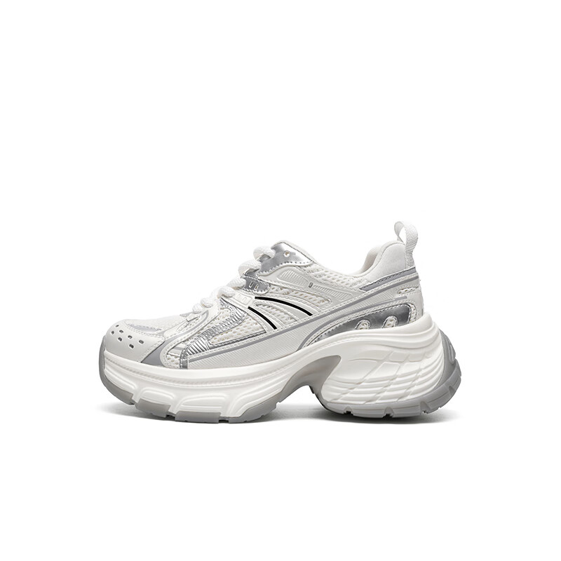 RED DRAGONFLY 2024 Autumn Mesh Platform Sneakers Women Thick-soled Height-increa...