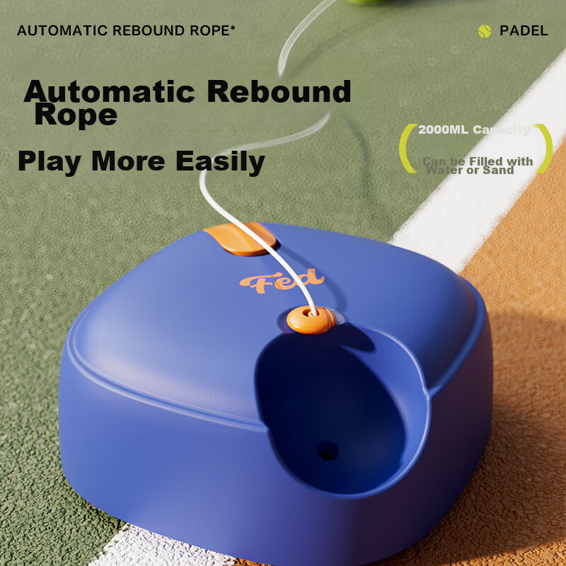 Fei'erdun FED Tennis Racket Training Device, Automatic Rebound Ball, Dual Racket...