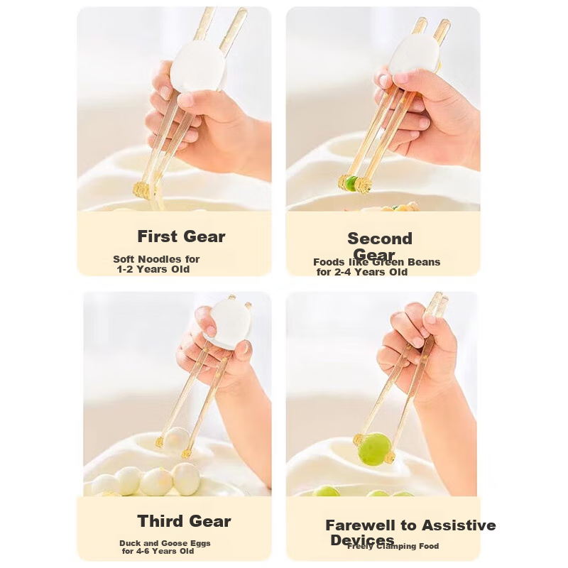 HOY BELL Children's Chopsticks Training Chopsticks Tiger Mouth Learning Chopstic...