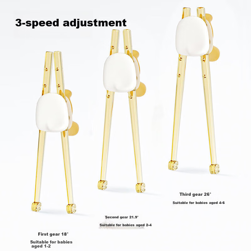 HOY BELL Children's Chopsticks Training Chopsticks Tiger Mouth Learning Chopstic...