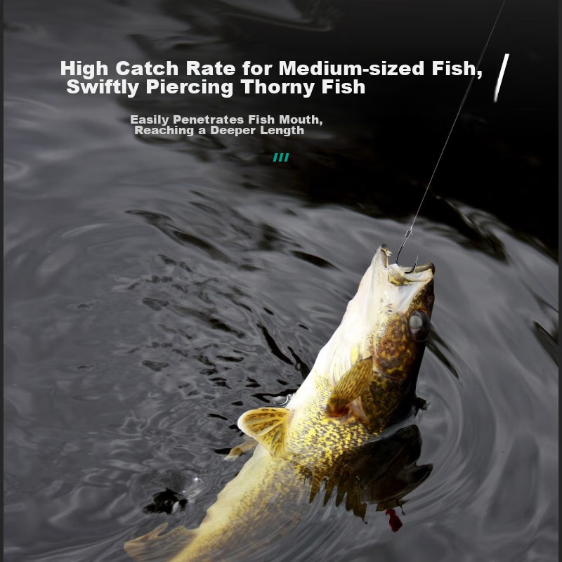 Anime-Style Rui Series Fish Hooks Boxed Iseni Hooks Fishing Hooks with Barbs Car...