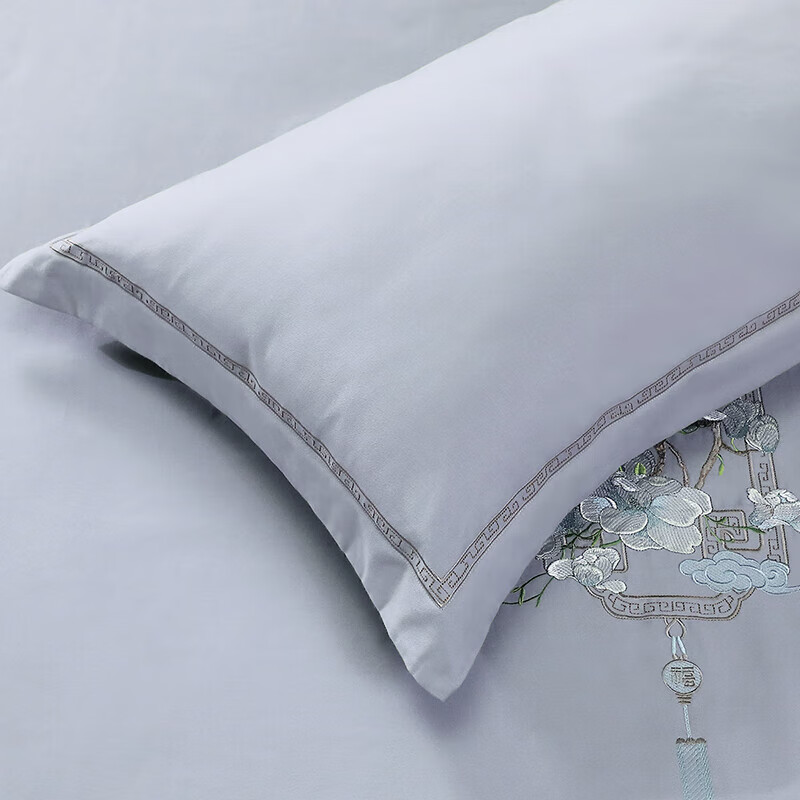 Fuanna Pure Cotton Brushed Four-Piece Bedding Set, 100% Cotton Double-Sided Thic...