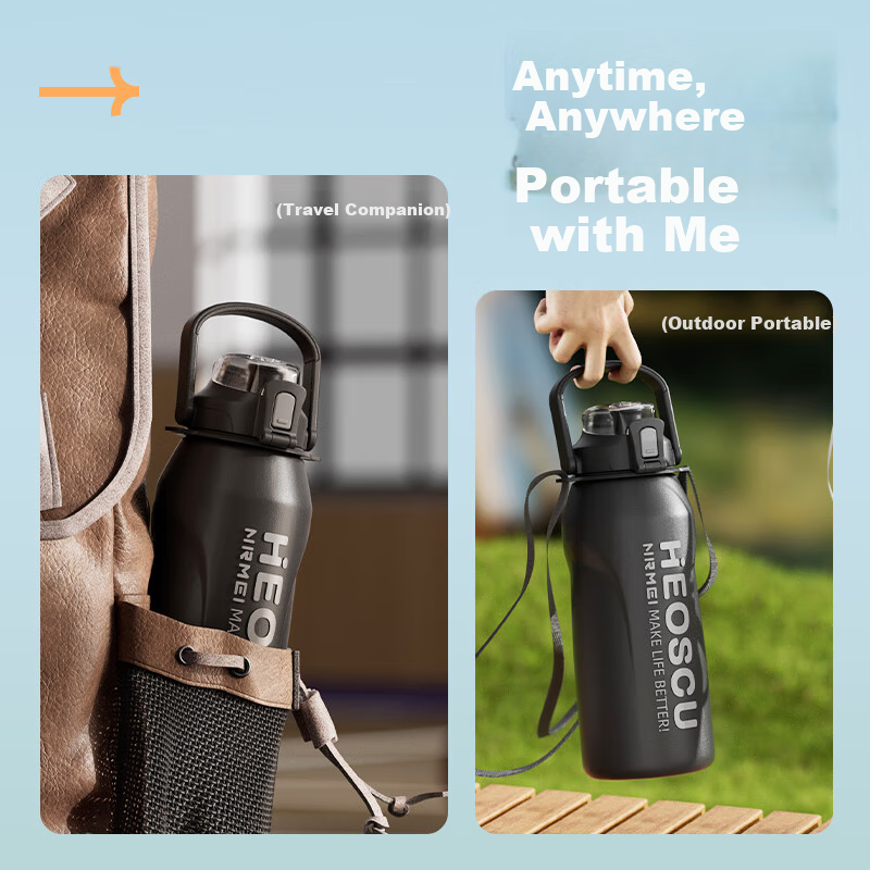 NRMEi (nRMEi) Insulated Water Bottle Large Capacity for Students Men Sports 316...