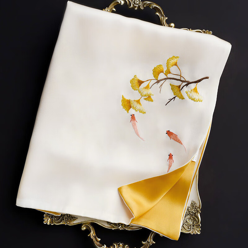 Hangsifu Suzhou Embroidery Silk Scarf, Bookmark, Pen Silk Scarf Gift Box, Shawl,...