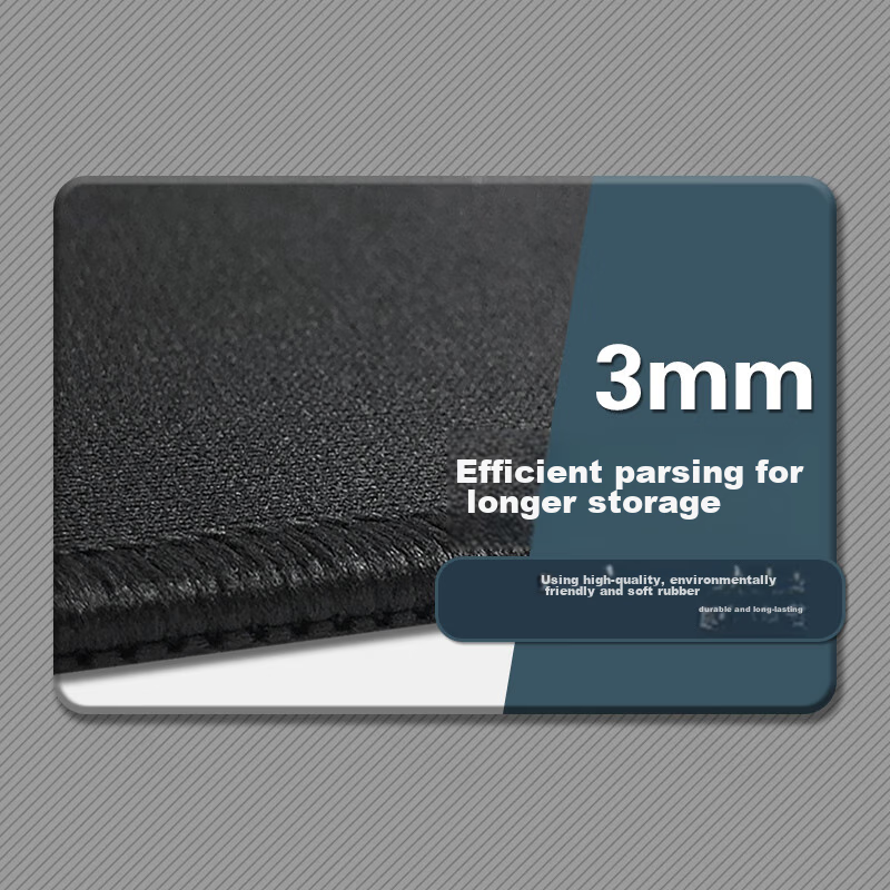 Feidun LESAILES Black Gaming Mouse Pad for Cats, Medium Size with Locked Edges,...