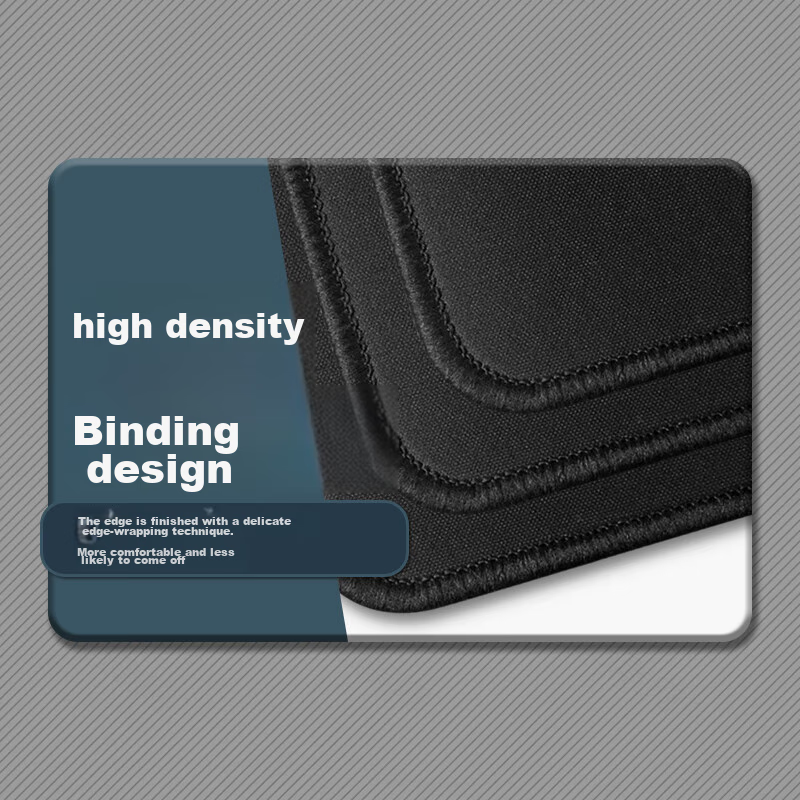 Feidun LESAILES Black Gaming Mouse Pad for Cats, Medium Size with Locked Edges,...