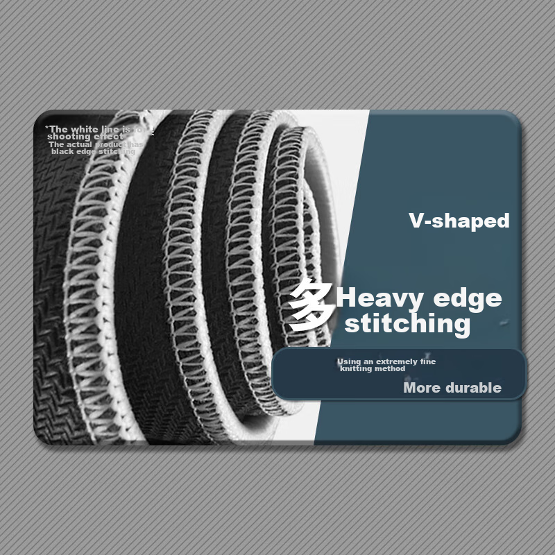 Feidun LESAILES Black Gaming Mouse Pad for Cats, Medium Size with Locked Edges,...