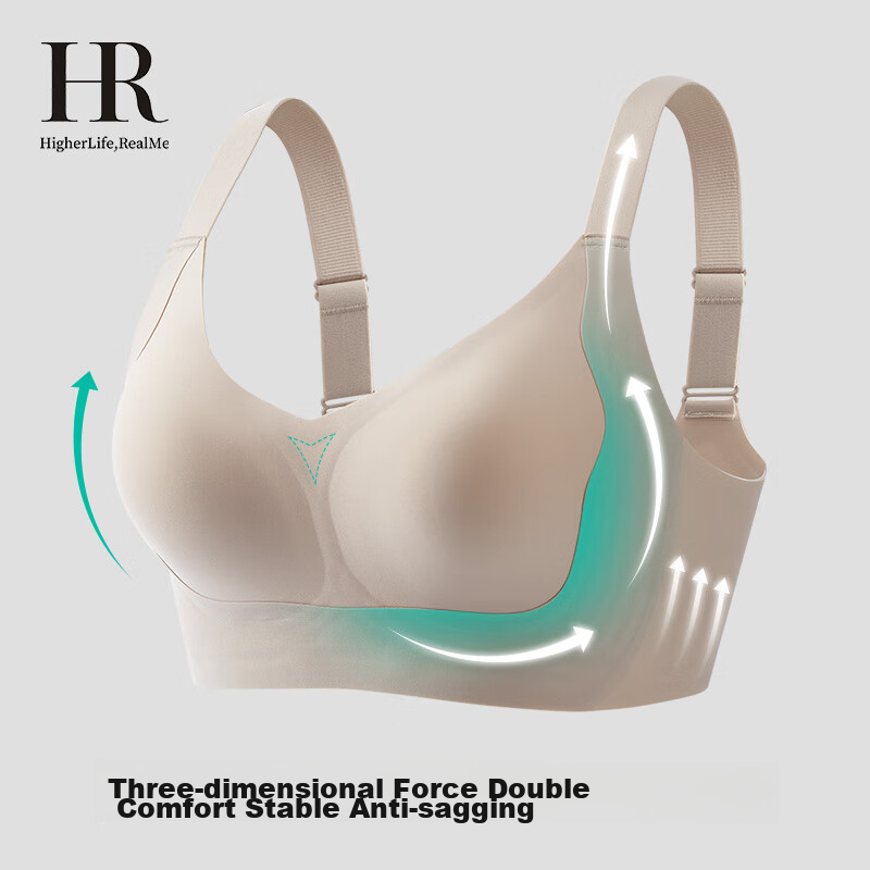 Helena (HR) Large Bust Minimizer Bra for Women, Seamless Comfortable Wireless Br...