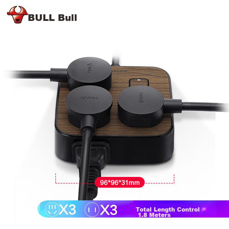 BULL New National Standard Power Strip/Extension Cord/Power Bar/Power Strip/Powe...