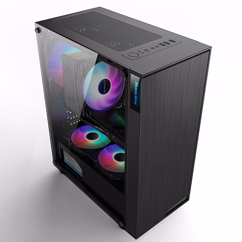 Huntkey GS400C Black Case (Side Panel Window/ATX Compatible/Wide Gaming Computer...