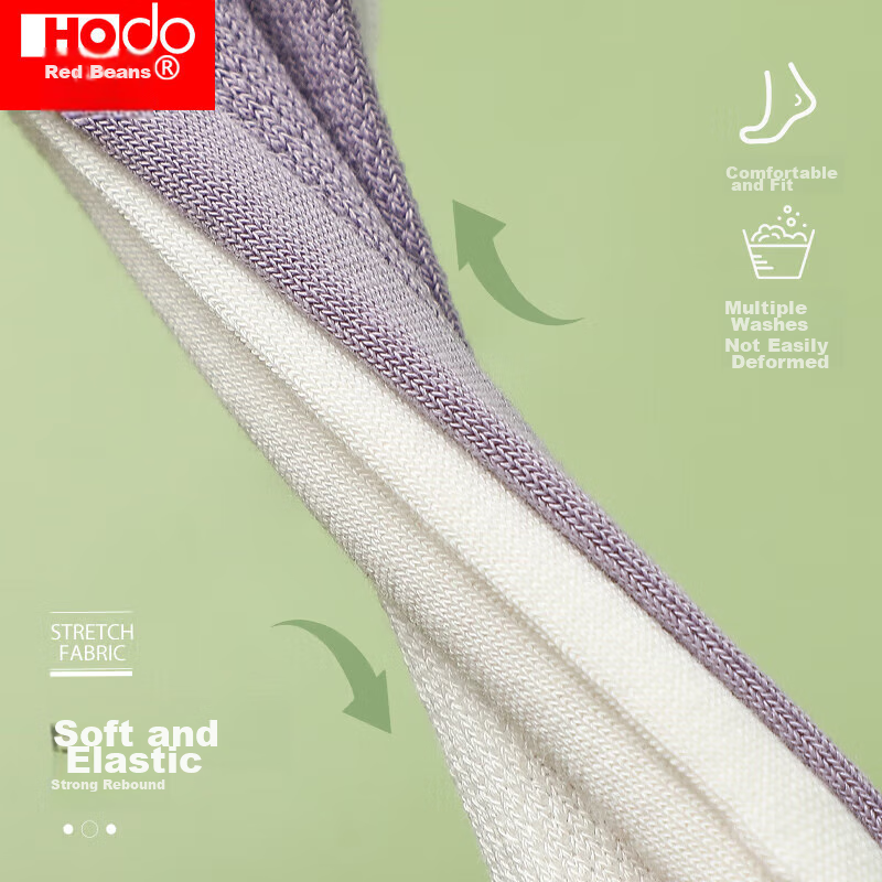 Hongdou 6-Pair Pack Women's Socks, Summer Mesh Breathable Boat Socks, Contrastin...