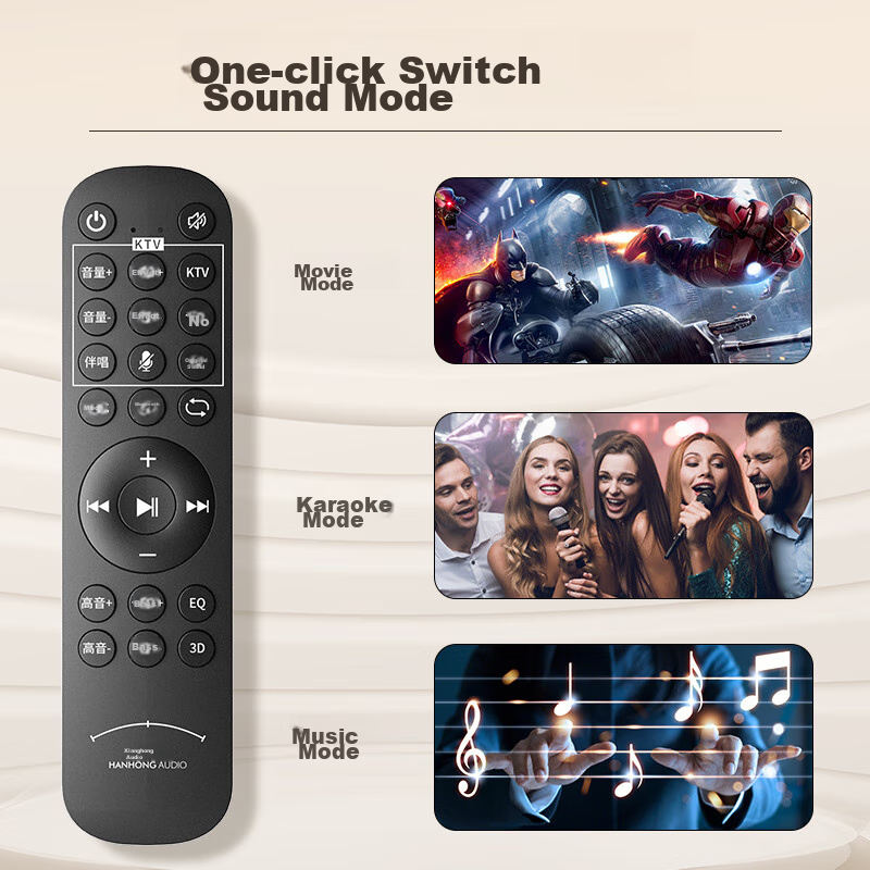 Hanhong Audio 019KW-K Home Theater KTV Package, TV Sound System, Soundbar, Surro...