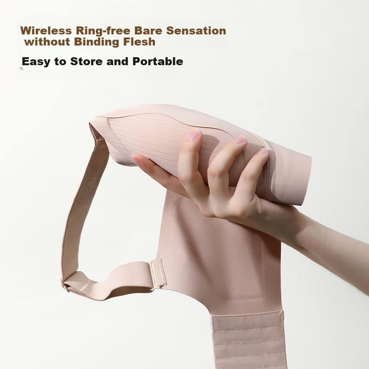 Fenteng Women's Soft Support Seamless Wire-Free Push-Up Bra with Large Cup Size,...