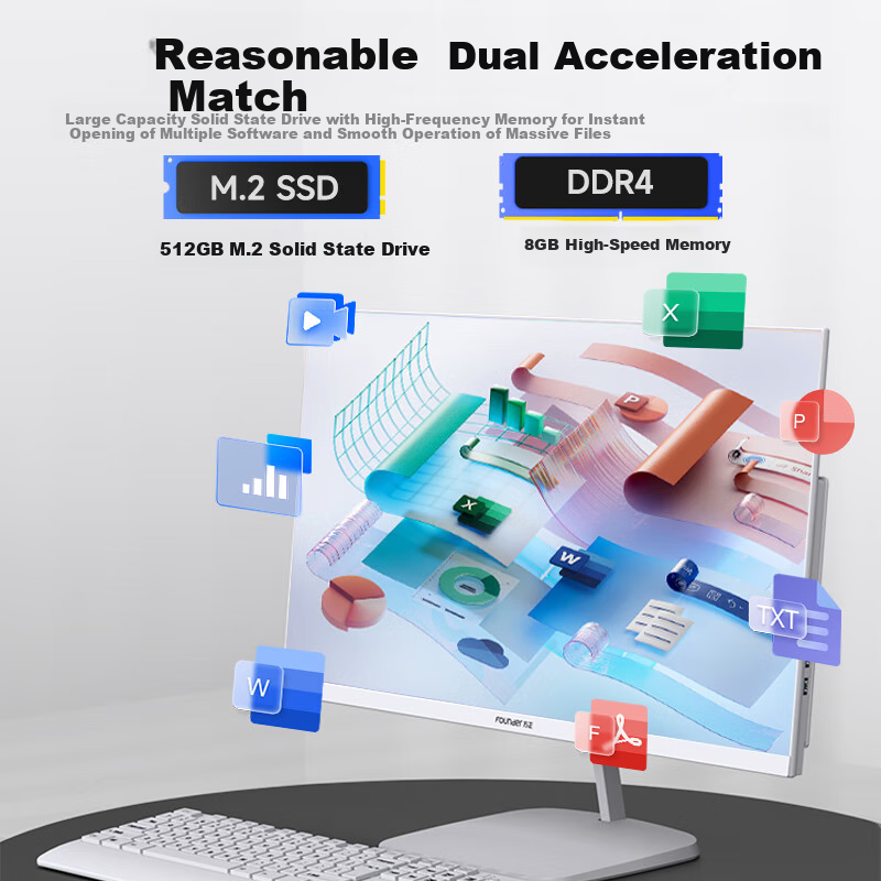 Founder (Founder) Feiyang Series 23.8-inch Commercial Home Office Entertainment...