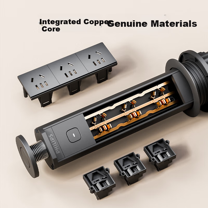 PHILIPS Height Adjustable Socket/Concealed/Embedded/Multi-functional Table Hole...