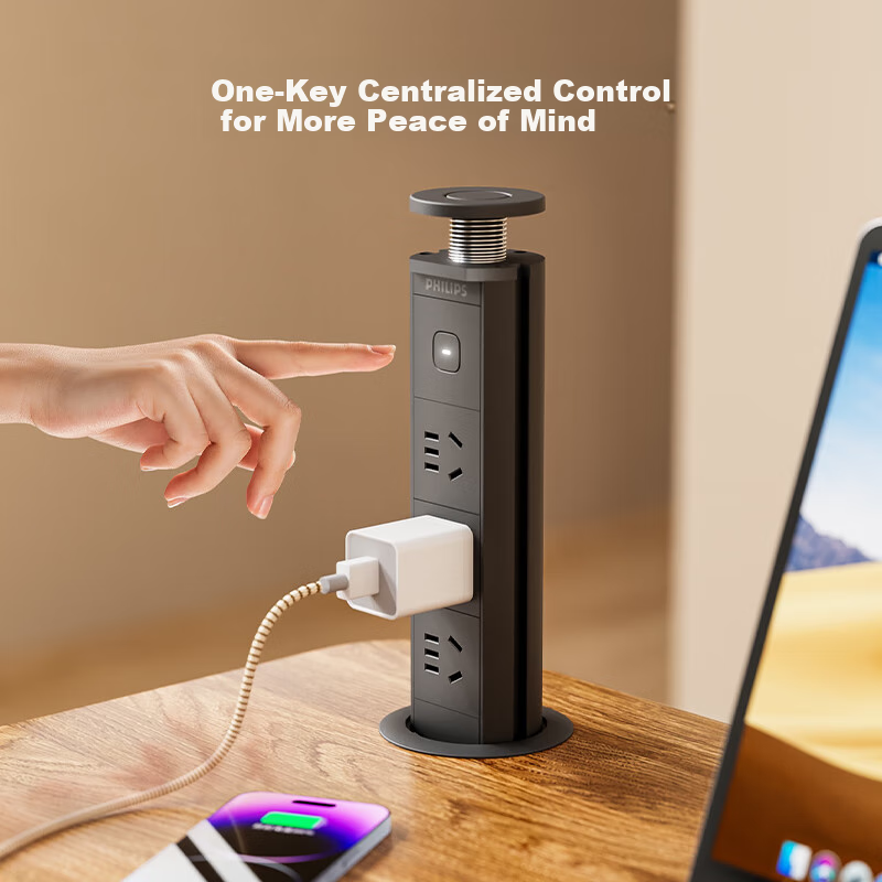 PHILIPS Height Adjustable Socket/Concealed/Embedded/Multi-functional Table Hole...