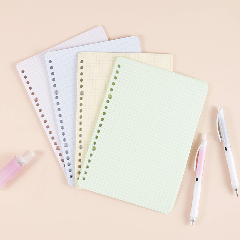 KOKUYO B5 Colored Loose-Leaf Paper, Campus Loose-Leaf Notebook Refill, 5mm Grid,...