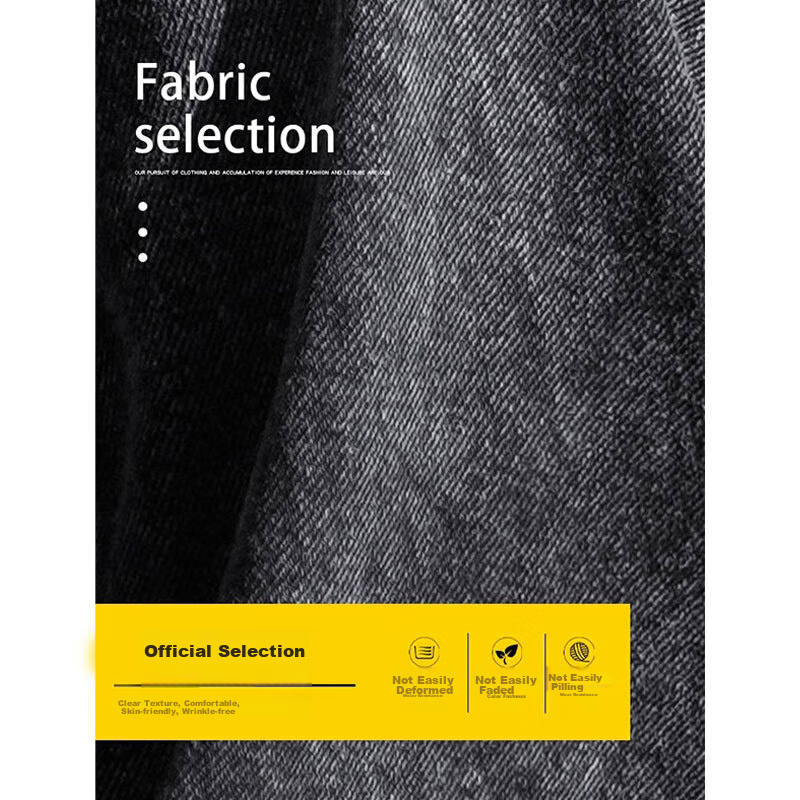 Dingfengbaoluo Stone Washed Vintage Jeans for Men, Loose-Fitting Breathable Stra...