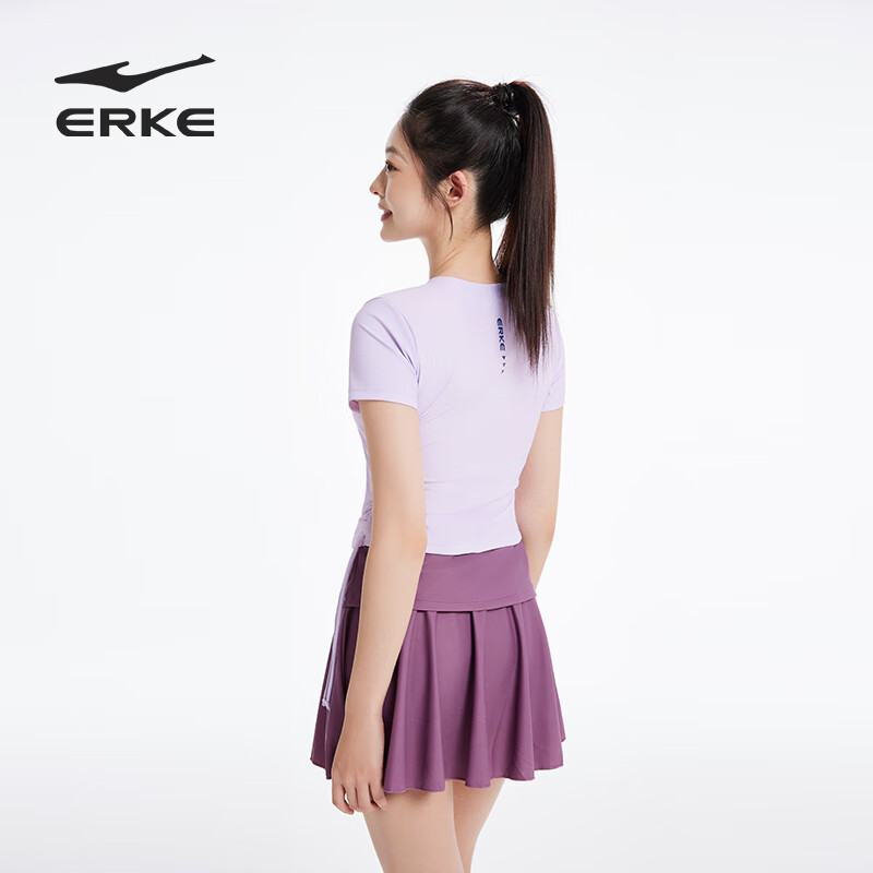 ERKE Women's One-Piece Swimsuit Conservative Skirt Style for Plus Size Girls to...