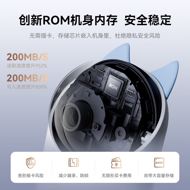 Seagull 8MP Camera Home Surveillance Monitor 360° Panoramic View with Night Visi...