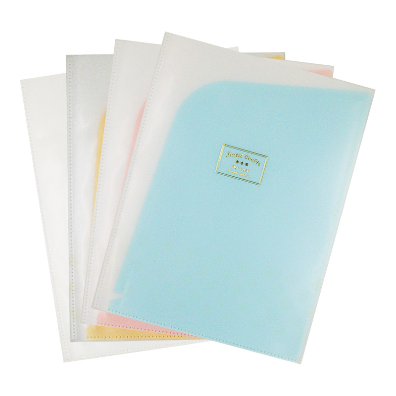 KOKUYO A4 Slanted File Folder, Student Office Light-Colored Cookie Multi-Page St...